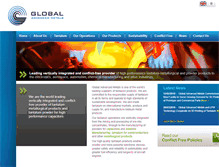 Tablet Screenshot of globaladvancedmetals.com